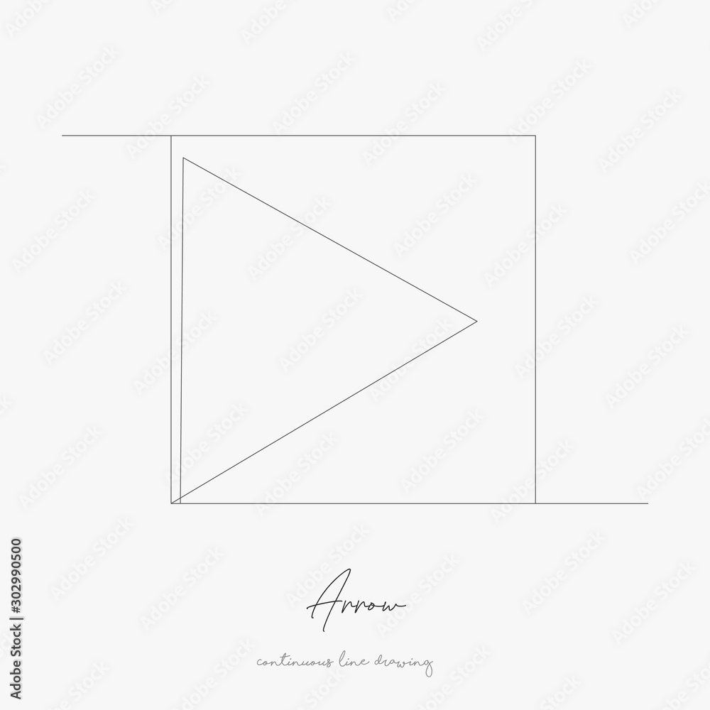 continuous line drawing. arrow. simple vector illustration. arrow concept hand drawing sketch line.