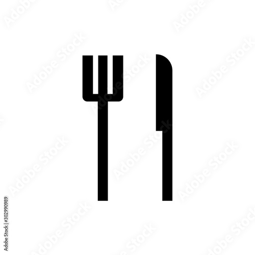 Restaurant sign. Fork and knife sign