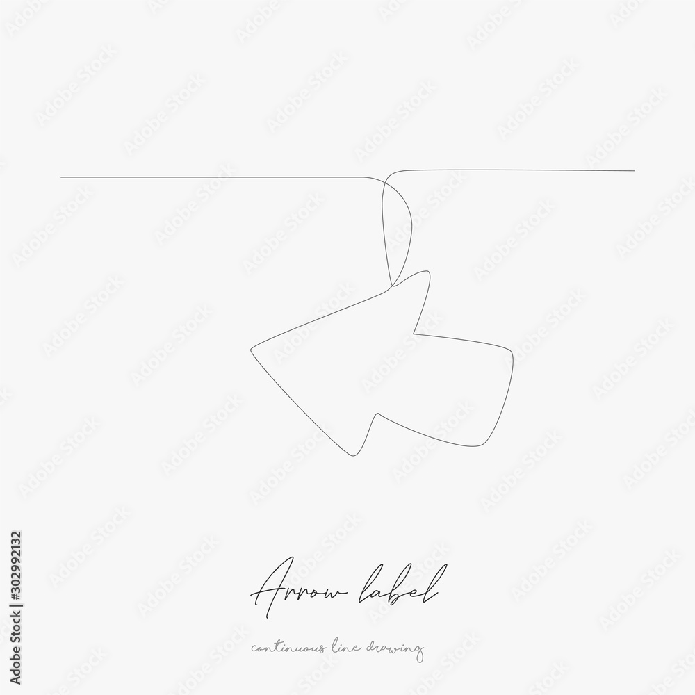 continuous line drawing. arrow label. simple vector illustration. arrow label concept hand drawing sketch line. continuous line drawing. arrow label. simple vector illustration. arrow label concept hand drawing sketch line.
