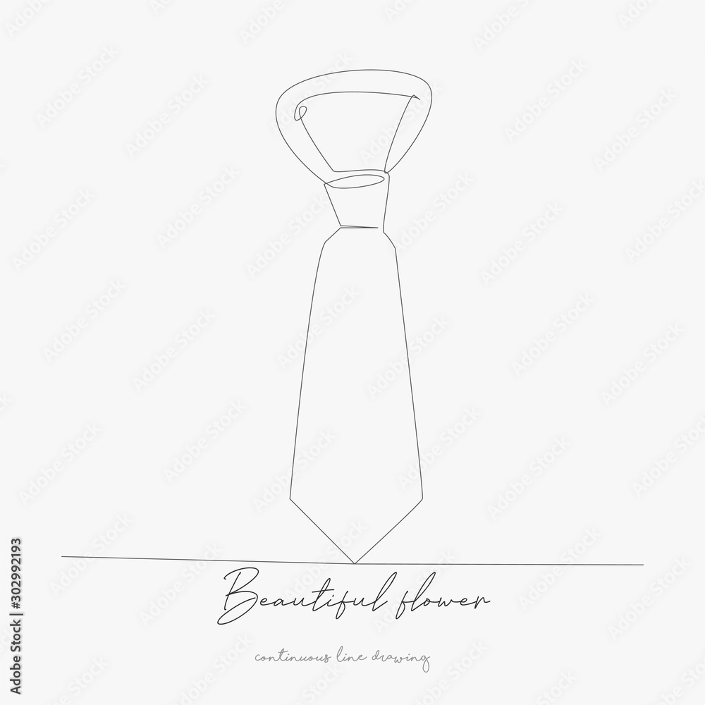 continuous line drawing. beautiful flower. simple vector illustration. beautiful flower concept hand drawing sketch line.