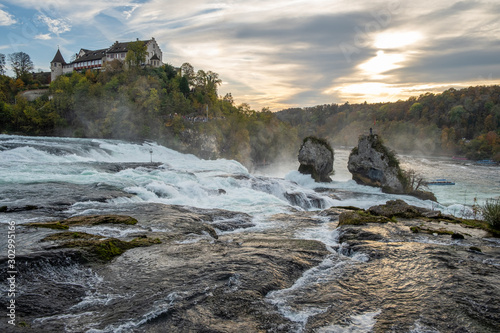 Golden Hour at the Rhine Falls