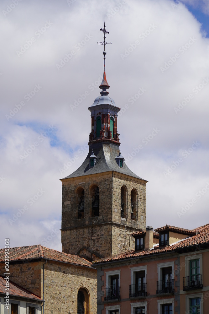 Church Steeple in Segovia Spain