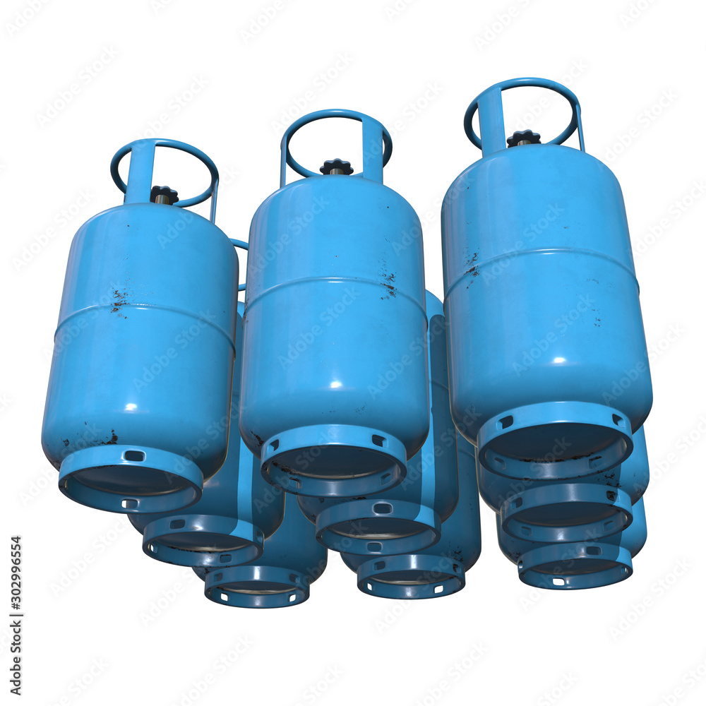 Gas cylinder lpg tank gasbottle. Propane gascylinder balloon