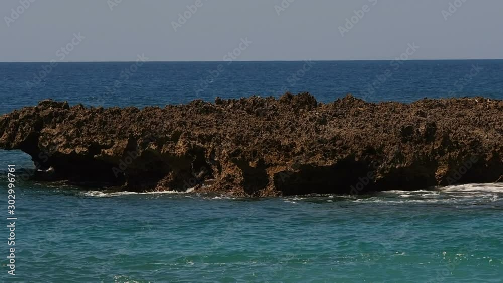 Waves smashing the rocks, Baracoa, Cuba Waves smashing the rocks, Baracoa, Cuba