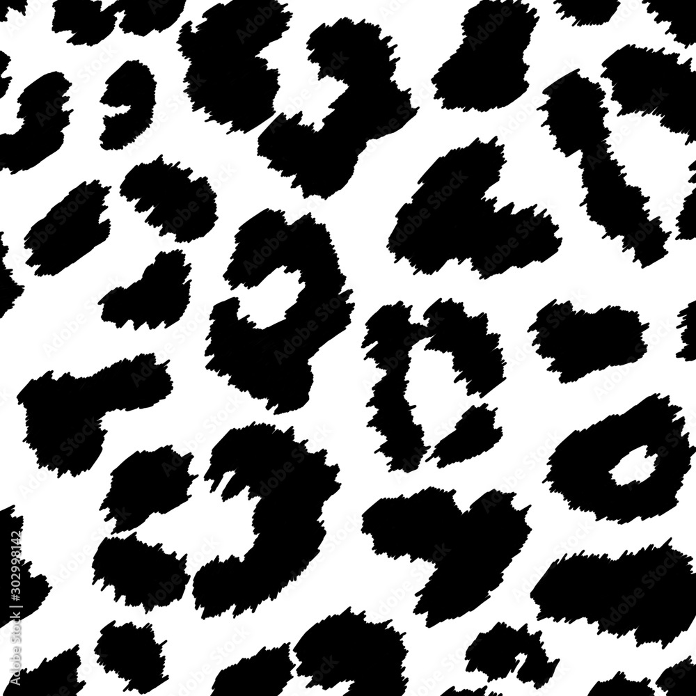Trendy black and white animal print. Modern design for wrapping paper, cover, wallpaper, textile print. Stock Illustration | Adobe Stock Trendy black and white animal print. Modern design for wrapping paper, cover, wallpaper, textile print. Stock Illustration | Adobe Stock