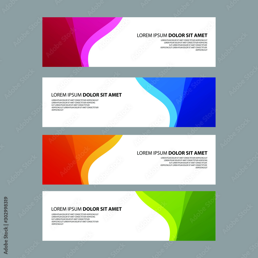 Fototapeta premium Vector Abstract design banner web template