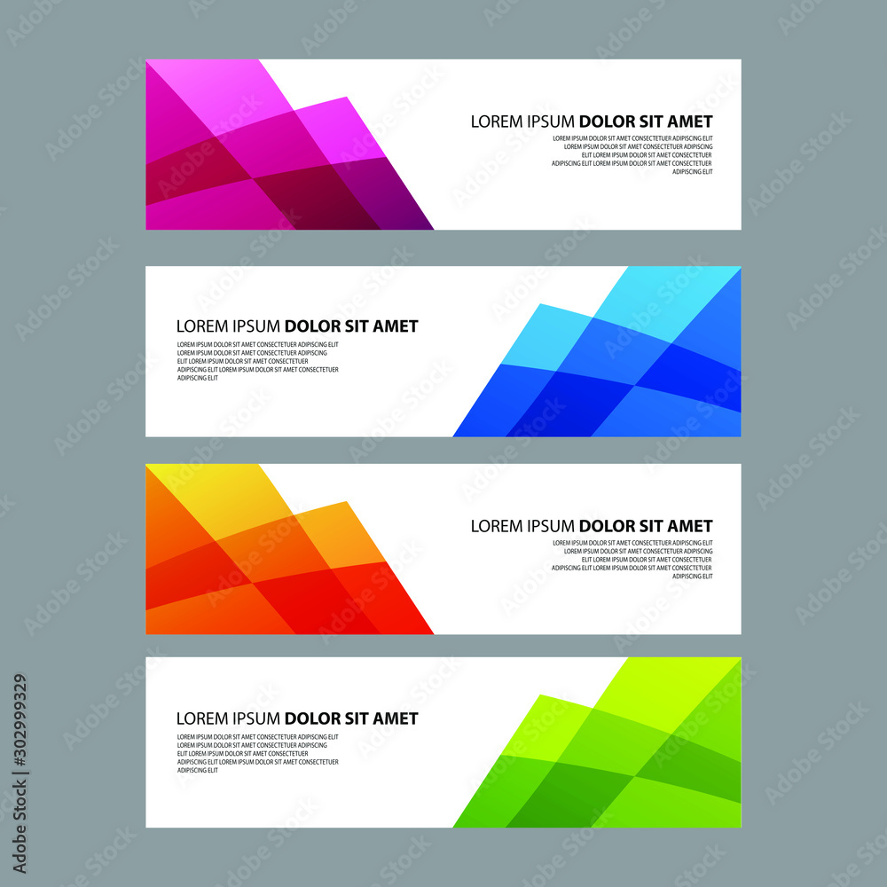 Fototapeta premium Vector Abstract design banner web template