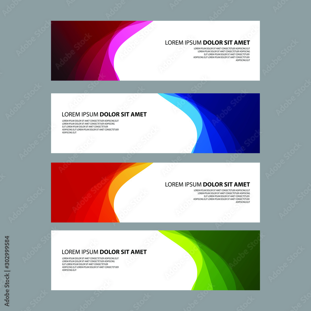 Vector Abstract design banner web template Vector Abstract design banner web template