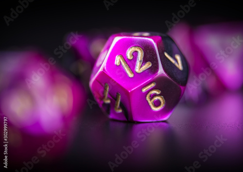 variety of polyhedral dice