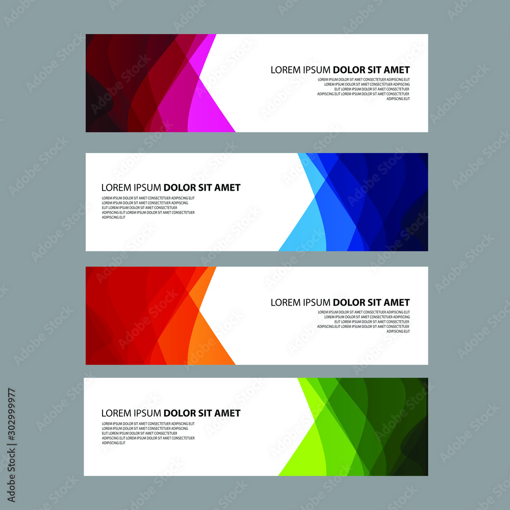 Vector Abstract design banner web template Vector Abstract design banner web template