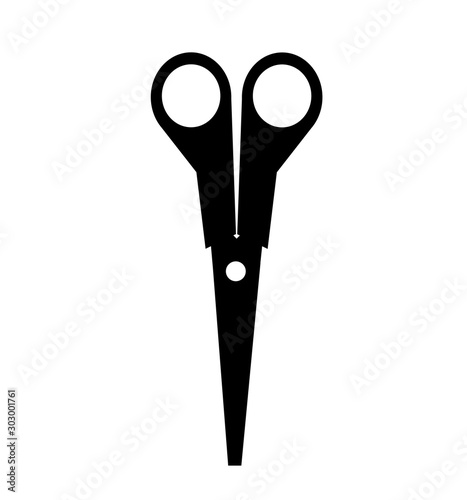 Scissors icon vector isolated on white design element
