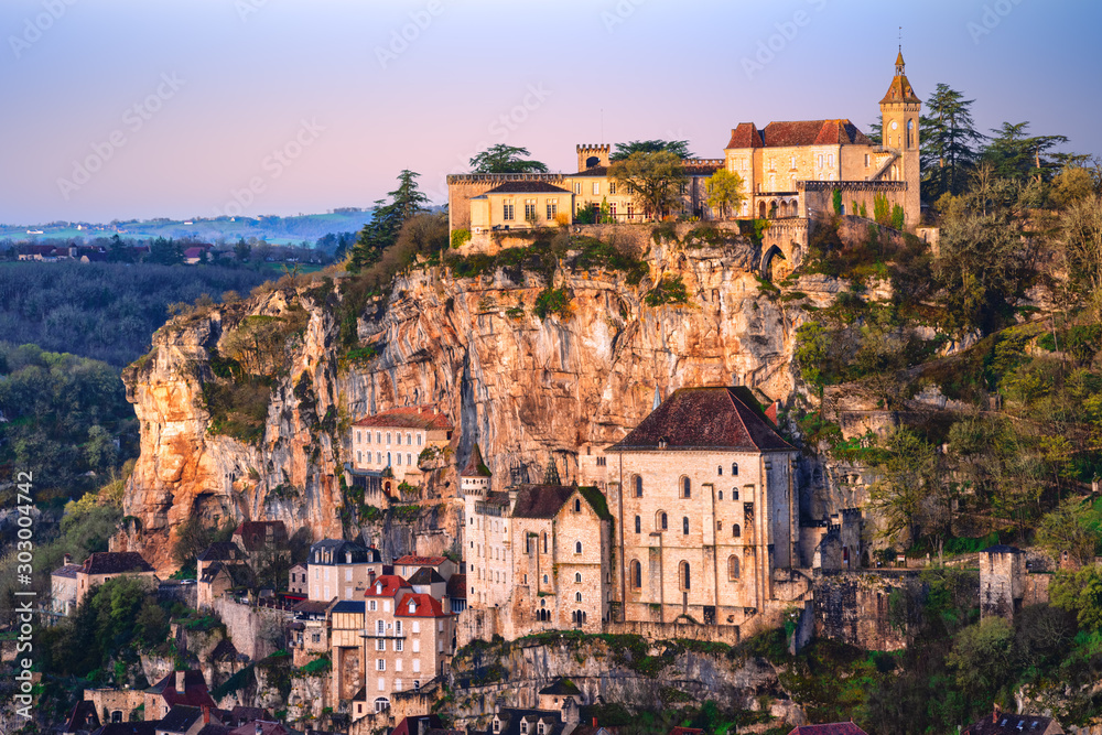 Rocamadour historical old town, France
