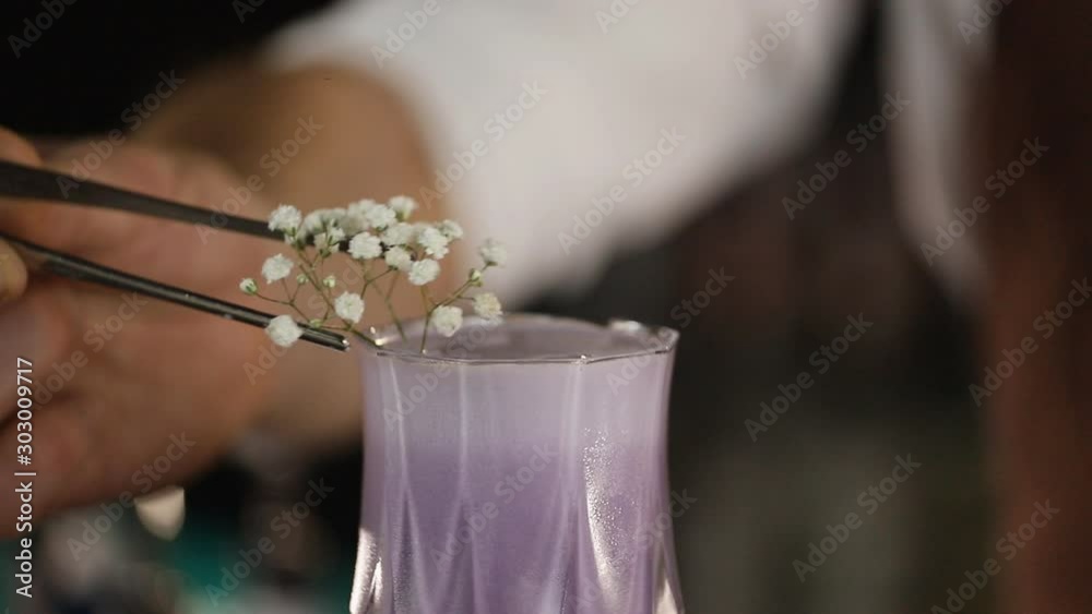 Gourmet Lavender Cocktail at the Marble Bar