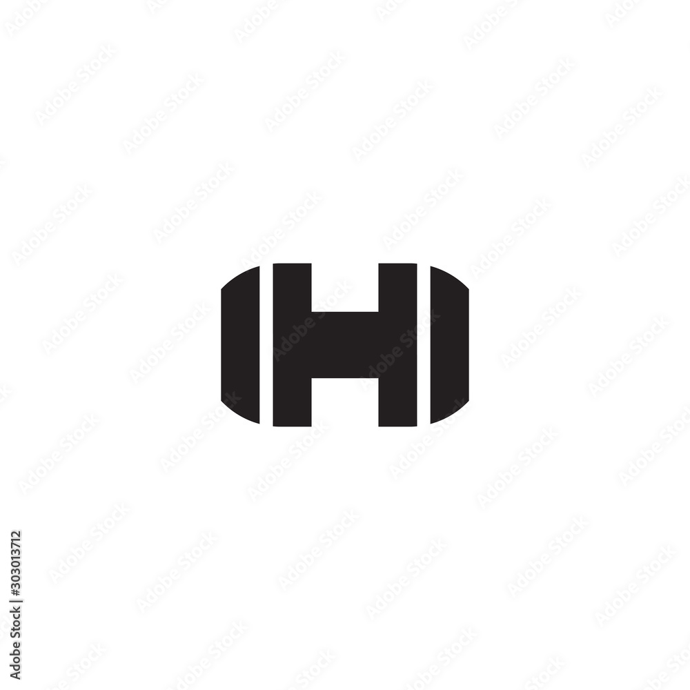 H letter initial icon logo design vector template H letter initial icon logo design vector template