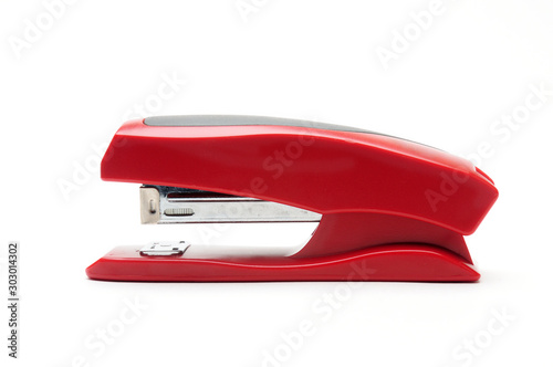 Office stapler on a white background photo