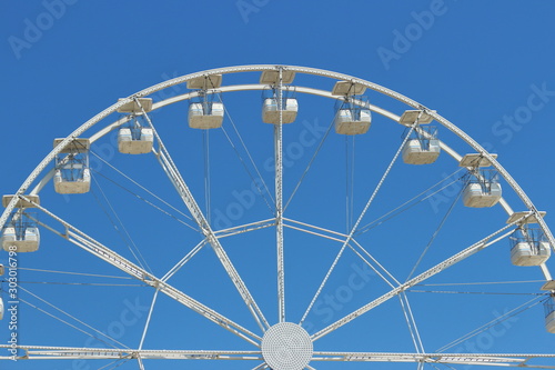 ferris wheel with the sky background