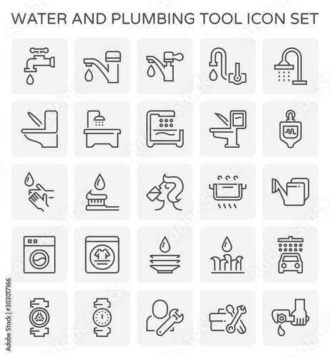 faucet water icon
