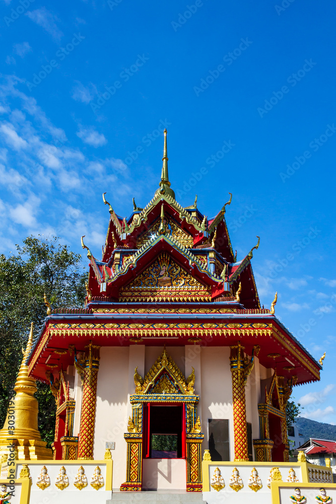 Wat Chaiyamangkalaram, Thai buddhist temple in Pulau Tiku area, Georgetown, Penang, Malaysia