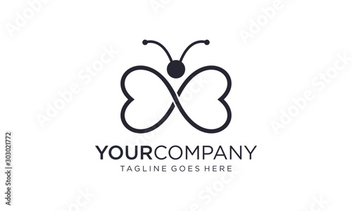 Simple and creative butterfly for logo design concepts