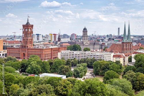 Panorama of Berlin, Germany photo
