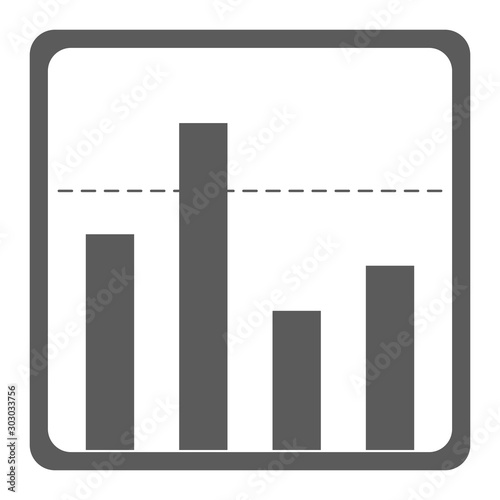 データ使用量　グラフ　データ　数値　イラスト　アイコン