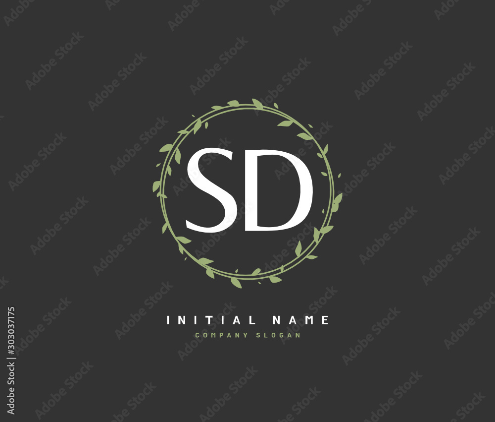 S D SD Beauty vector initial logo, handwriting logo of initial signature, wedding, fashion, jewerly, boutique, floral and botanical with creative template for any company or business. S D SD Beauty vector initial logo, handwriting logo of initial signature, wedding, fashion, jewerly, boutique, floral and botanical with creative template for any company or business.