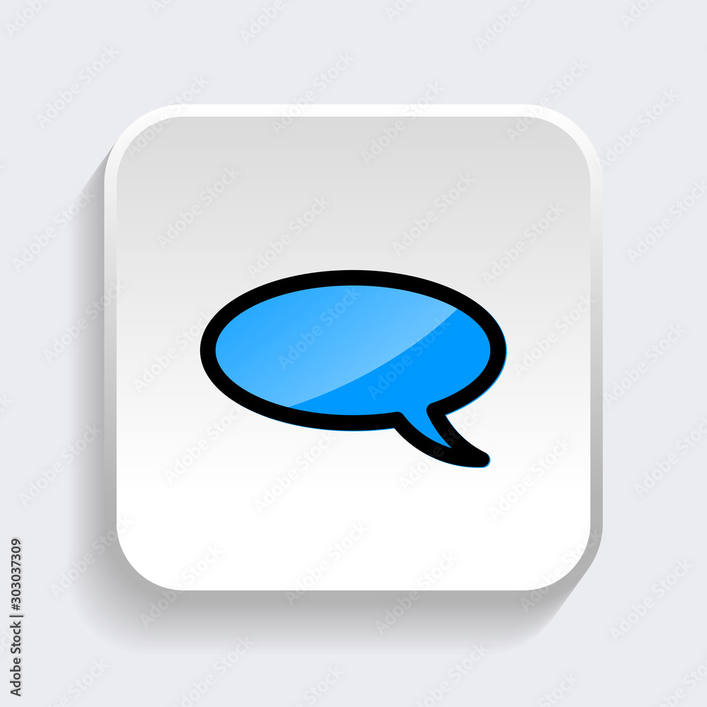 Chat Speech Bubble icon. symbol of comment or message with trendy flat style icon for web site design, logo, app, UI isolated on white background. vector illustration eps 10 Chat Speech Bubble icon. symbol of comment or message with trendy flat style icon for web site design, logo, app, UI isolated on white background. vector illustration eps 10