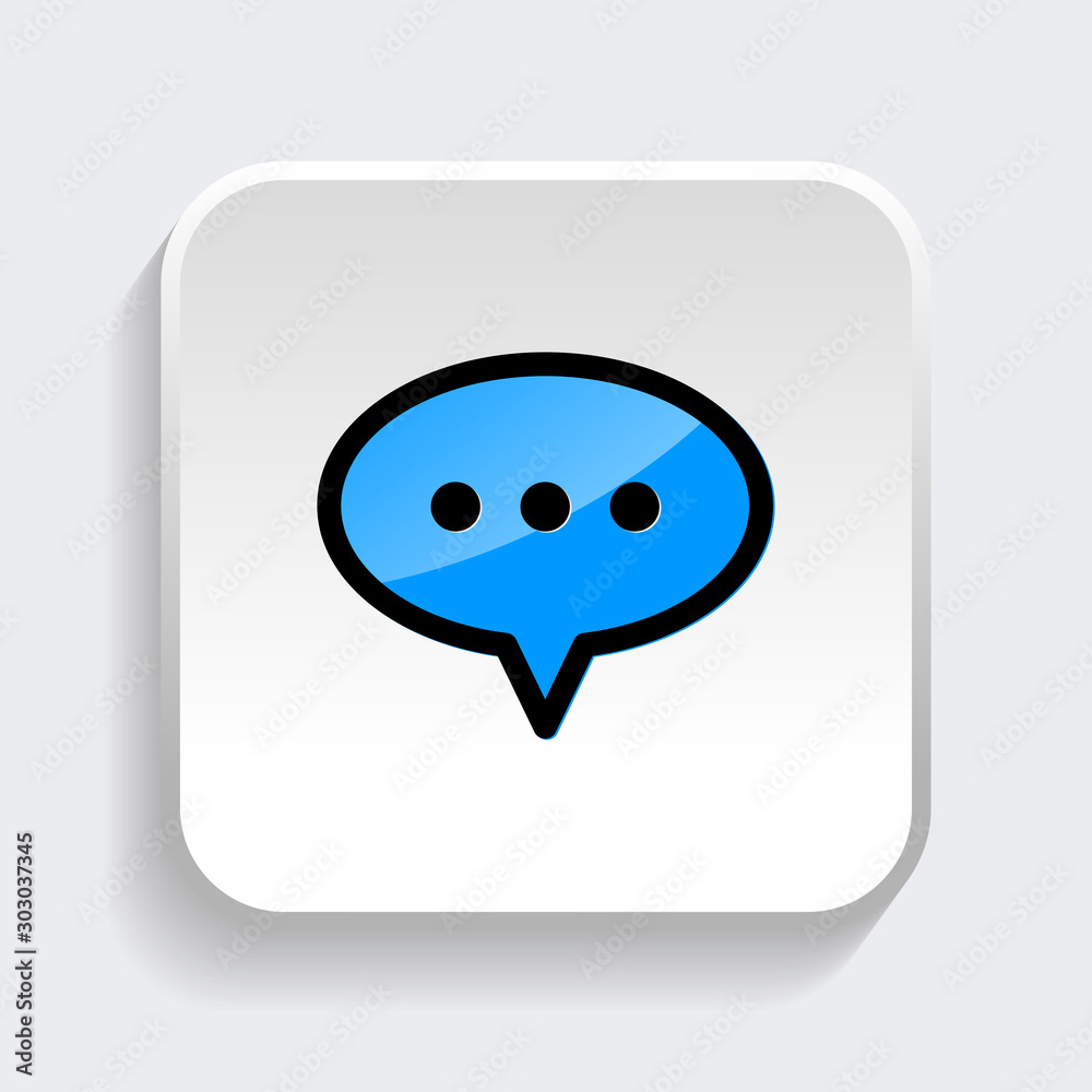 Chat Speech Bubble icon. symbol of comment or message with trendy flat style icon for web site design, logo, app, UI isolated on white background. vector illustration eps 10 Chat Speech Bubble icon. symbol of comment or message with trendy flat style icon for web site design, logo, app, UI isolated on white background. vector illustration eps 10
