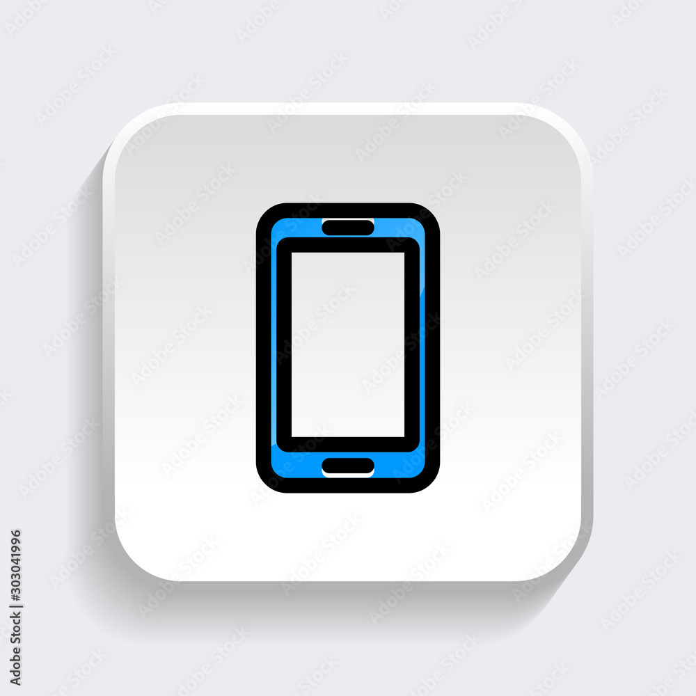Phone icon. Symbol of Gadget or Device with trendy flat style icon for web site design, logo, app, UI isolated on white background. vector illustration eps 10 Phone icon. Symbol of Gadget or Device with trendy flat style icon for web site design, logo, app, UI isolated on white background. vector illustration eps 10