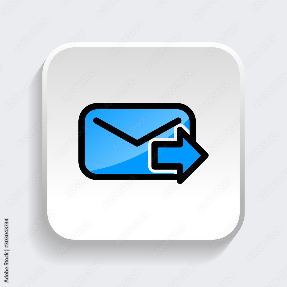 Mail icon with trendy filled line style icon for web, logo, app, UI design. isolated on white background. vector illustration eps 10 Mail icon with trendy filled line style icon for web, logo, app, UI design. isolated on white background. vector illustration eps 10