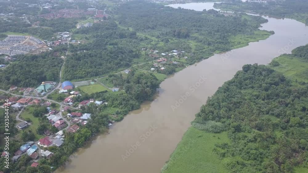 Kuching, Sarawak / Malaysia November 16 2019 The Chinese temple