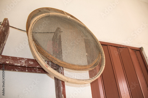 wooden barrel