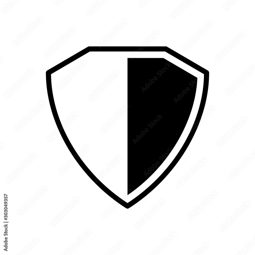 Shield Icon in trendy flat style isolated Shield Icon in trendy flat style isolated