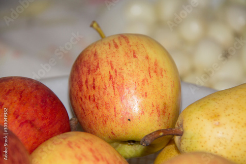 pears on a table