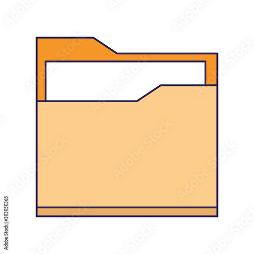 document folder icon, colorful design