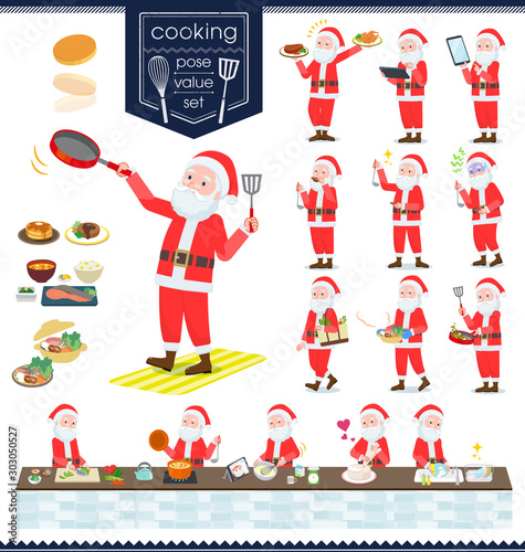 flat type Santa Claus_cooking