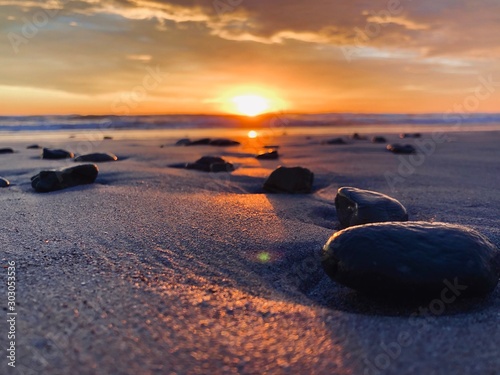 sunset on beach