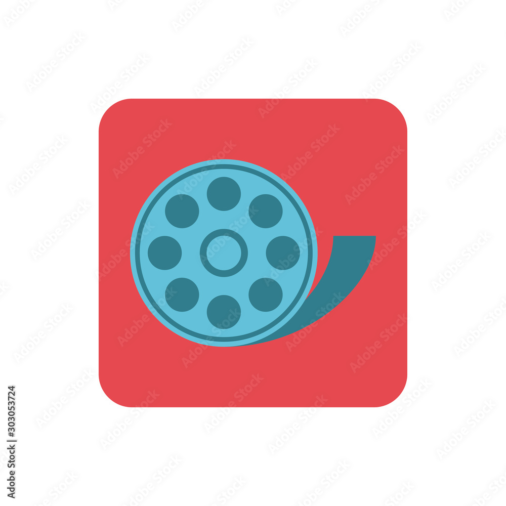 roll photographic on white background roll photographic on white background