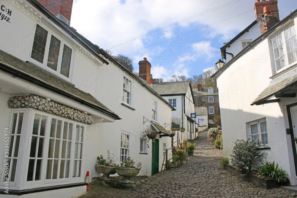 Street in Clovelly, Devon	