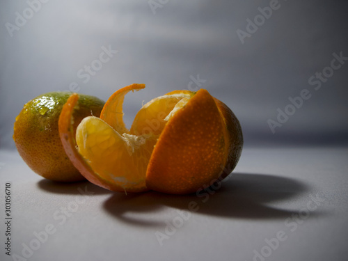 tangerine fruit orange green sweet3 photo