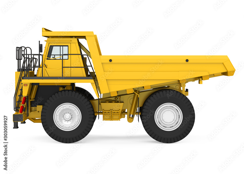 Mining Haul Truck Isolated