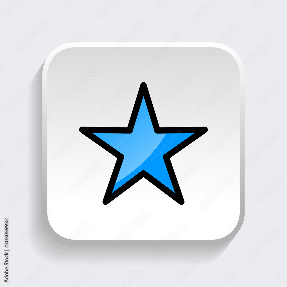Star icon symbol of favorite or rate with trendy filled line style icon for web site design, logo, app, UI isolated on white background. vector illustration eps 10 Star icon symbol of favorite or rate with trendy filled line style icon for web site design, logo, app, UI isolated on white background. vector illustration eps 10