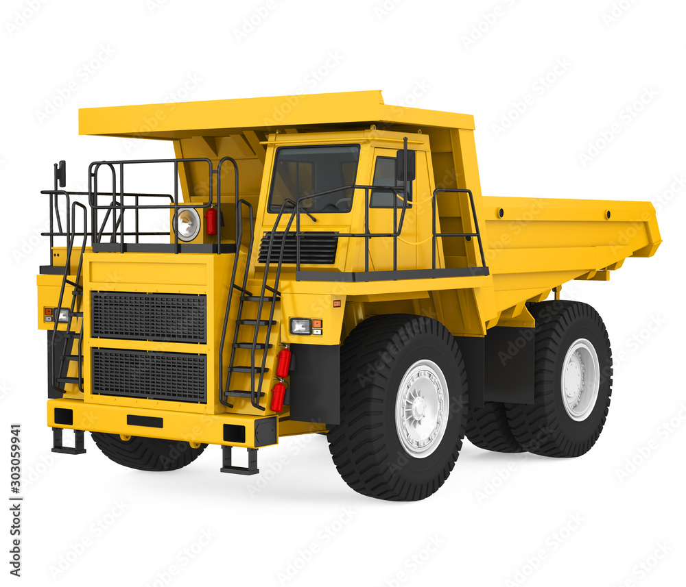 Mining Haul Truck Isolated