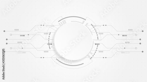 Abstract Digital Technology Cycle background.Business growth transformation Successful financial.