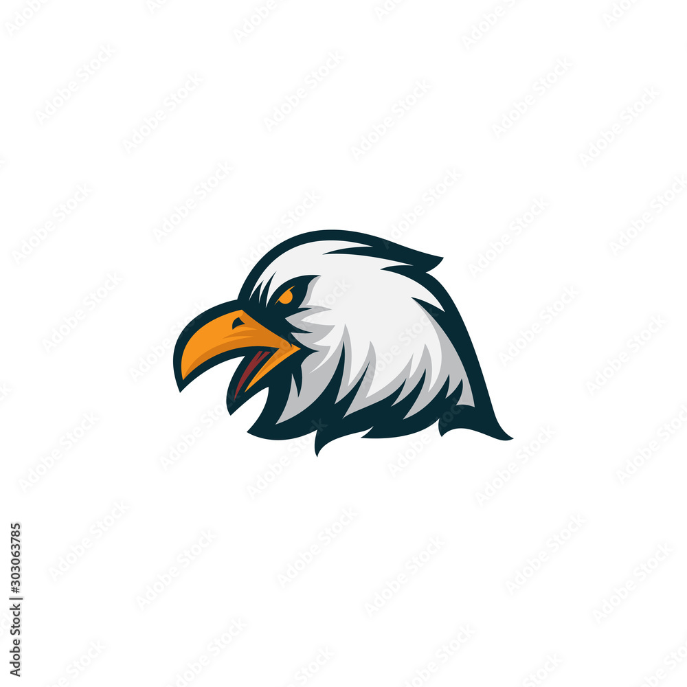 Obraz premium eagle logo vector illustration design