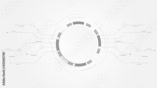 Abstract Digital Technology Cycle background.Business growth transformation Successful financial.