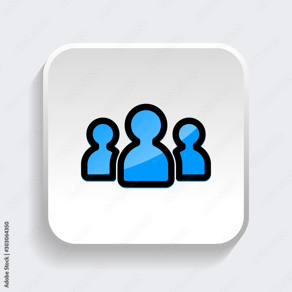 Group user icon. symbol of business people with trendy flat style icon for web site design, logo, app, UI isolated on white background. vector illustration eps 10 Group user icon. symbol of business people with trendy flat style icon for web site design, logo, app, UI isolated on white background. vector illustration eps 10