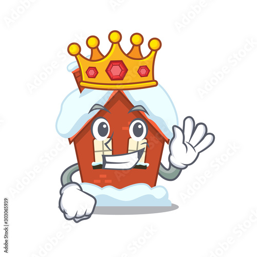 King winter house with in character shape