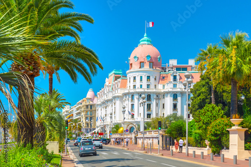 Fotografiet Promenade des Anglais in Nice, France