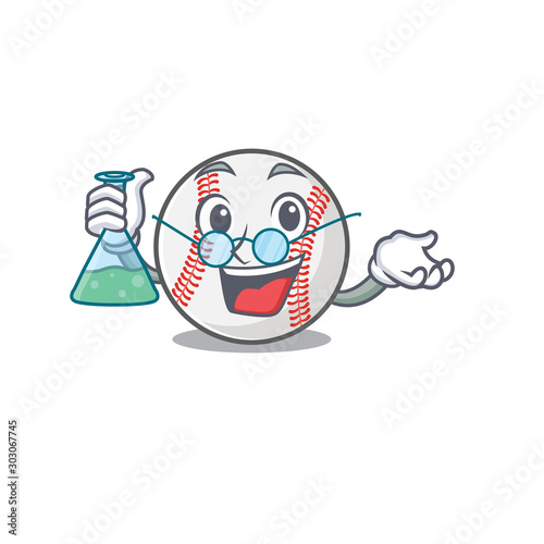 Mascot cartoon baseball the in professor shape
